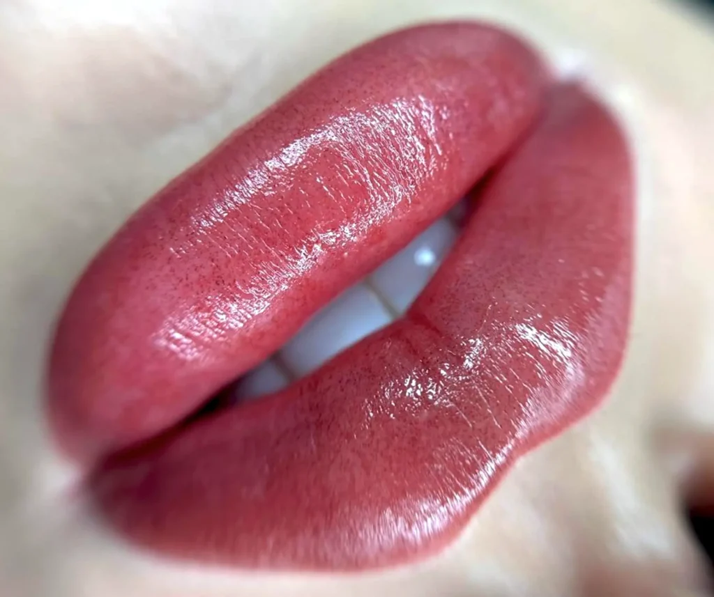 lip tattoo blush